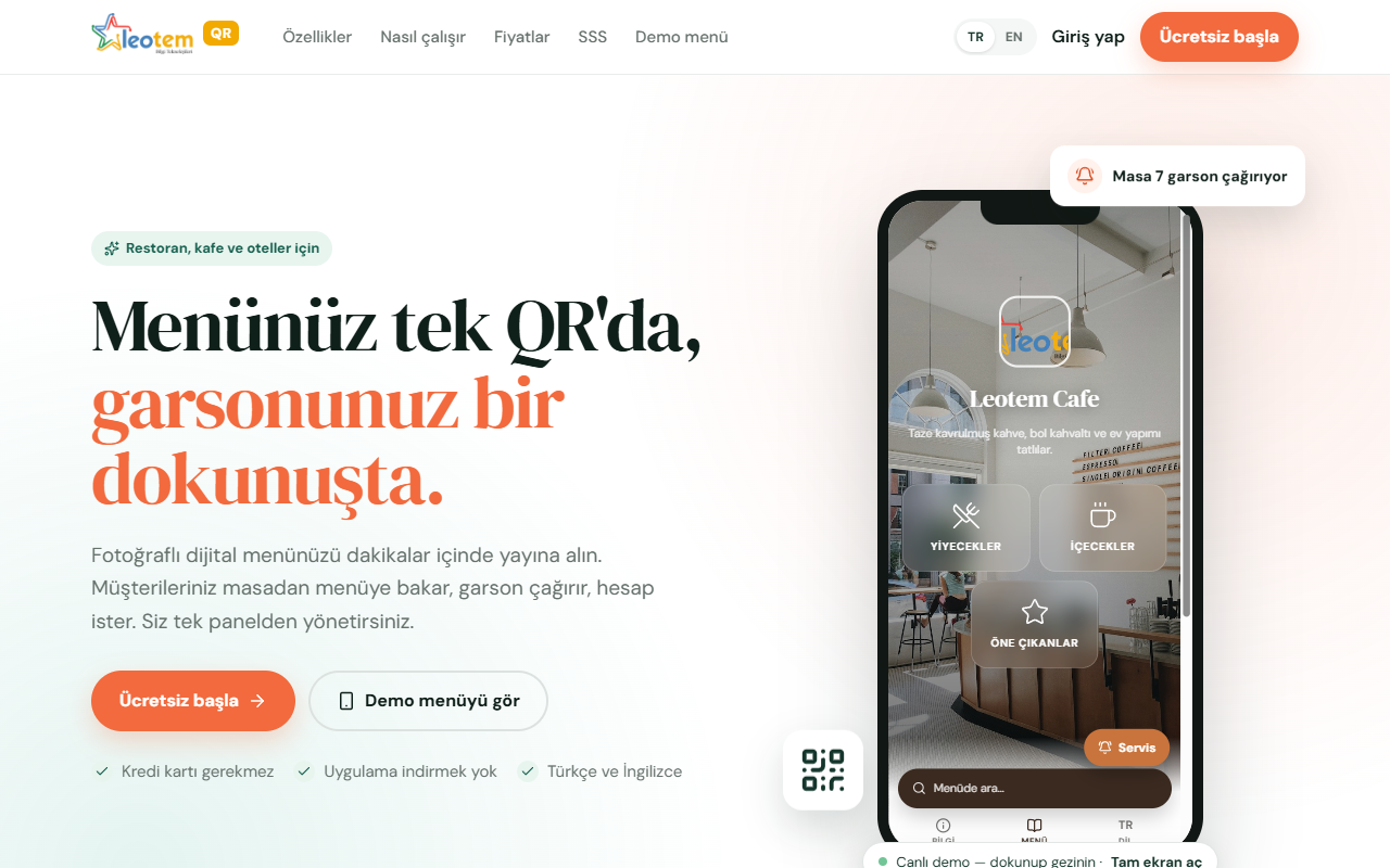 Leotem QR ekran görüntüsü